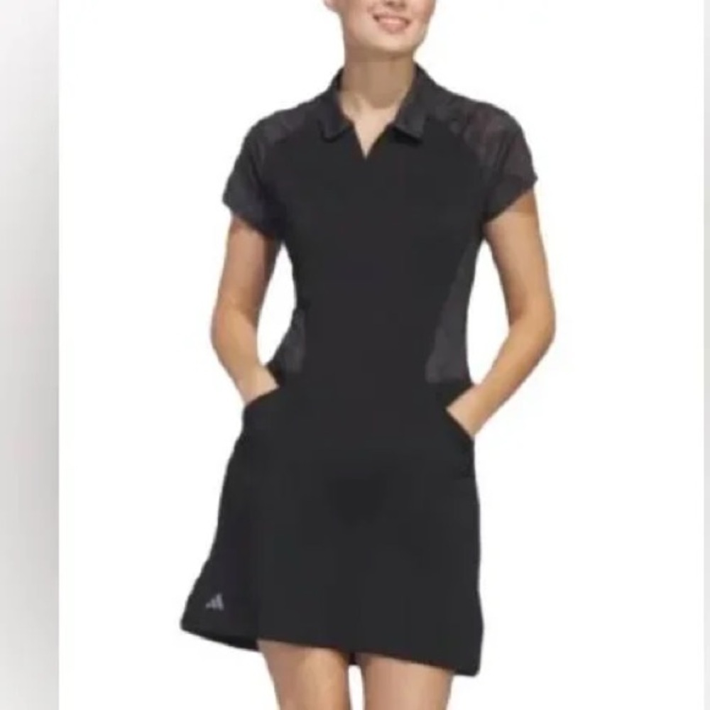 Adidas Black Polo Athletic Dress Sz M